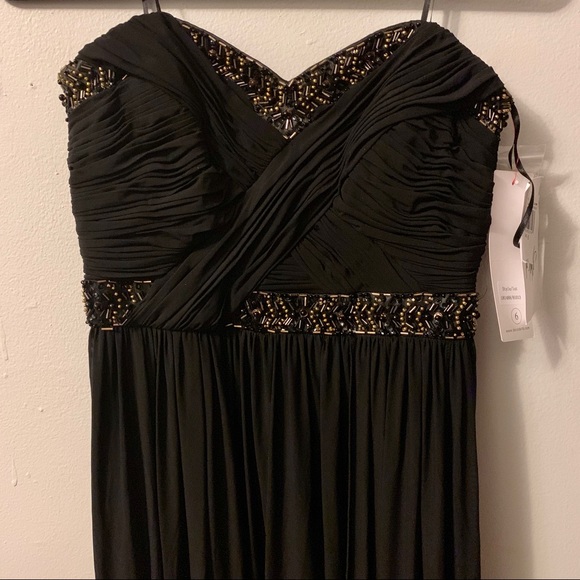 lord and taylor black and gold dress